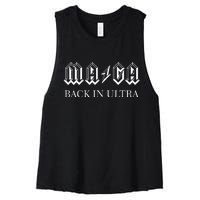 Ultra MAGA Back In Ultra Women's Racerback Cropped Tank