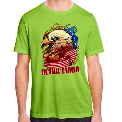 Ultra MAGA Bald Eagle Anti Biden Trump 2024 USA America Adult ChromaSoft Performance T-Shirt