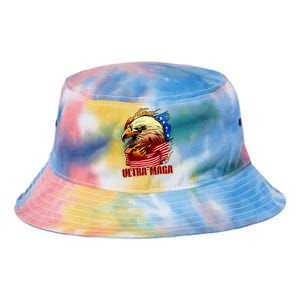 Ultra MAGA Bald Eagle Anti Biden Trump 2024 USA America Tie Dye Newport Bucket Hat