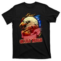 Ultra MAGA Bald Eagle Anti Biden Trump 2024 USA America T-Shirt