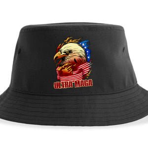 Ultra MAGA Bald Eagle Anti Biden Trump 2024 USA America Sustainable Bucket Hat