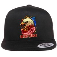 Ultra MAGA Bald Eagle Anti Biden Trump 2024 USA America Flatbill Hat