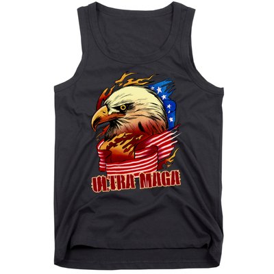 Ultra MAGA Bald Eagle Anti Biden Trump 2024 USA America Tank Top