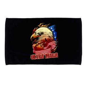 Ultra MAGA Bald Eagle Anti Biden Trump 2024 USA America Microfiber Hand Towel