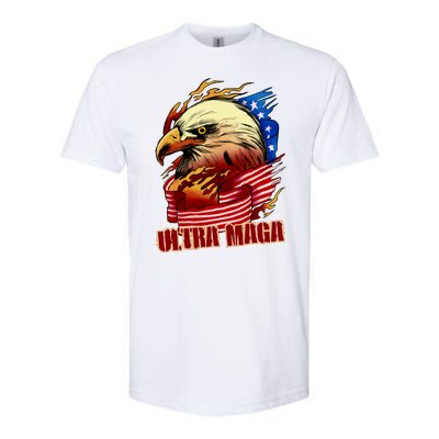 Ultra MAGA Bald Eagle Anti Biden Trump 2024 USA America Softstyle® CVC T-Shirt