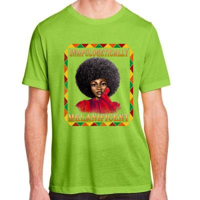 Unapologetically Melanificent Black History Black Magic Gift Adult ChromaSoft Performance T-Shirt