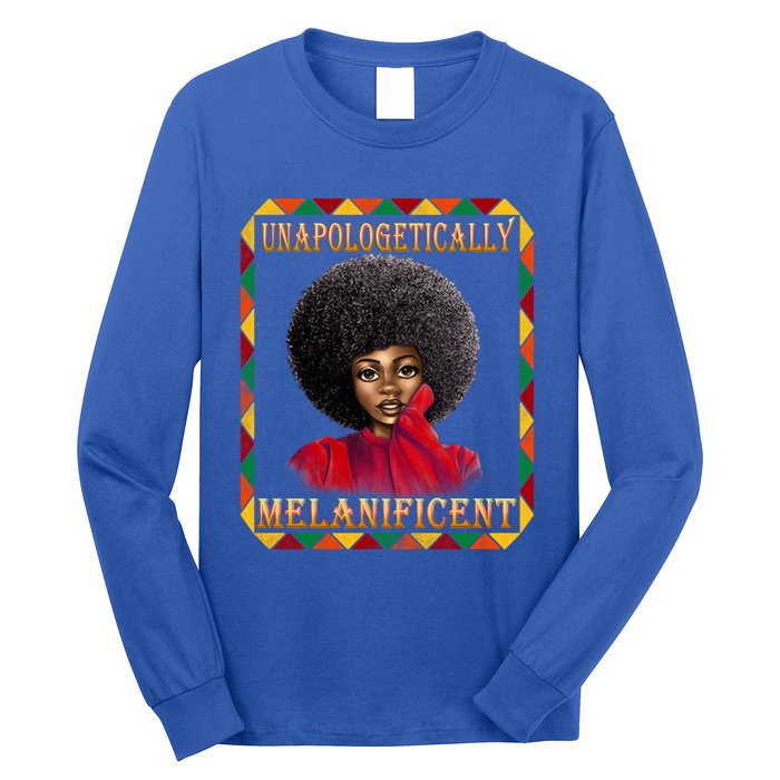 Unapologetically Melanificent Black History Black Magic Gift Long Sleeve Shirt