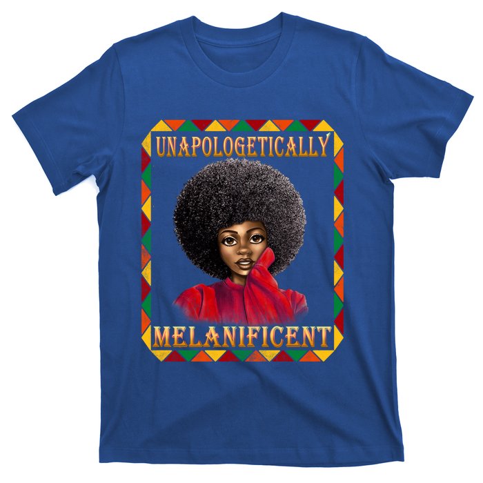 Unapologetically Melanificent Black History Black Magic Gift T-Shirt