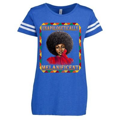 Unapologetically Melanificent Black History Black Magic Gift Enza Ladies Jersey Football T-Shirt