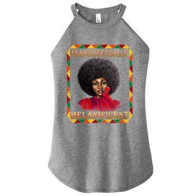 Unapologetically Melanificent Black History Black Magic Gift Women's Perfect Tri Rocker Tank