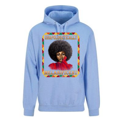 Unapologetically Melanificent Black History Black Magic Gift Unisex Surf Hoodie