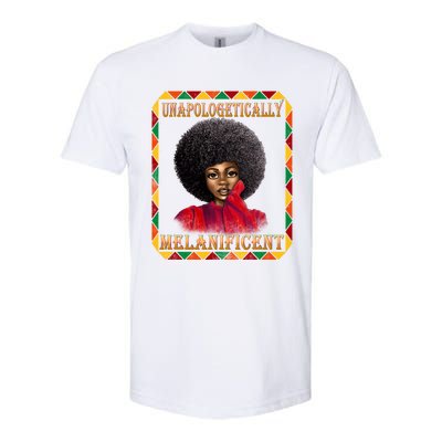 Unapologetically Melanificent Black History Black Magic Gift Softstyle CVC T-Shirt