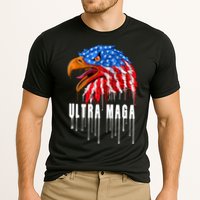 Ultra MAGA Bald Eagle Bloody Splatter Trump 2024 Anti Biden Performance Shirt