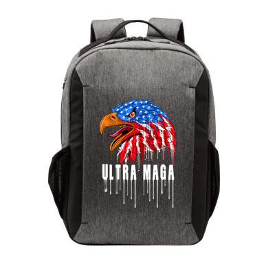 Ultra MAGA Bald Eagle Bloody Splatter Trump 2024 Anti Biden Vector Backpack