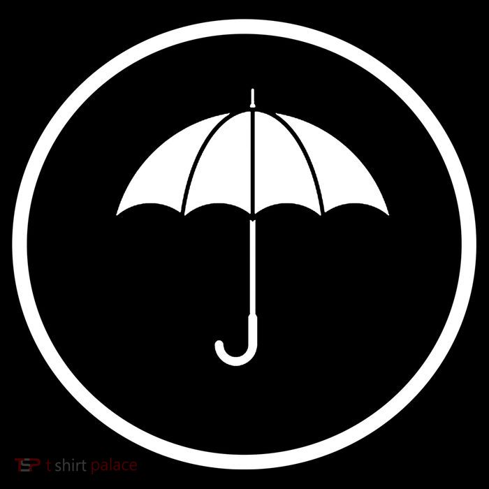 Umbrella Simple Emblem Button