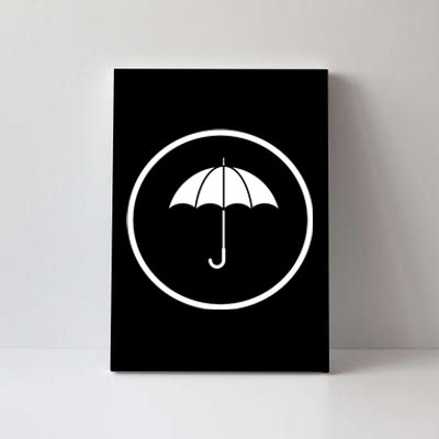 Umbrella Simple Emblem Canvas