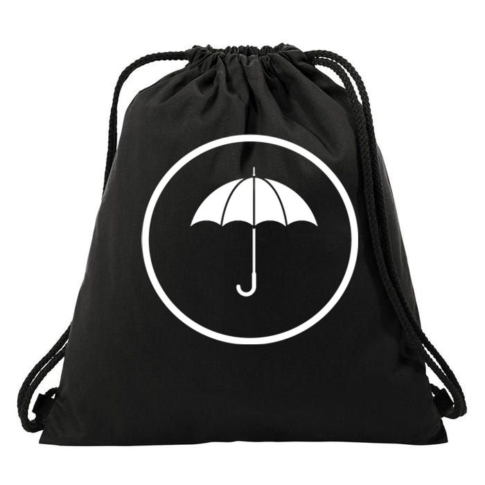 Umbrella Simple Emblem Drawstring Bag