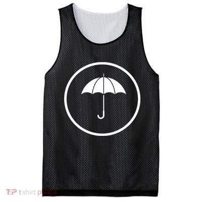 Umbrella Simple Emblem Mesh Reversible Basketball Jersey Tank