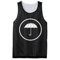 Umbrella Simple Emblem Mesh Reversible Basketball Jersey Tank