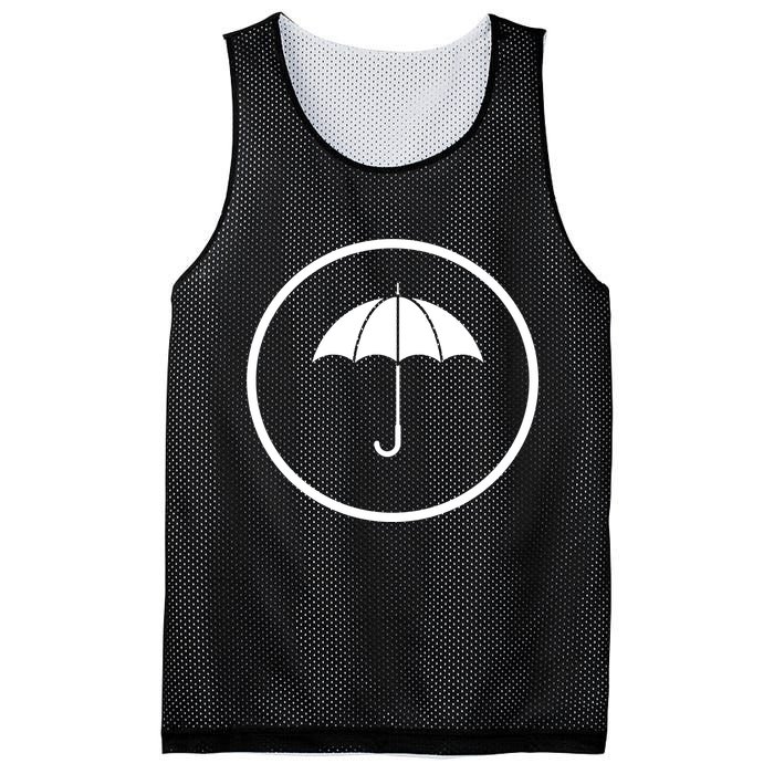 Umbrella Simple Emblem Mesh Reversible Basketball Jersey Tank