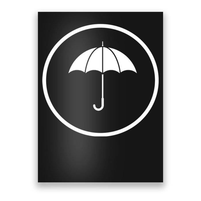 Umbrella Simple Emblem Poster