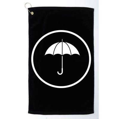 Umbrella Simple Emblem Golf Towel