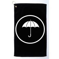 Umbrella Simple Emblem Golf Towel