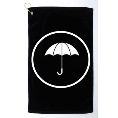 Umbrella Simple Emblem Platinum Collection Golf Towel