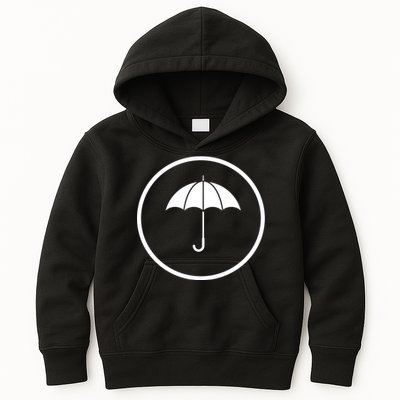 Umbrella Simple Emblem Kids Hoodie