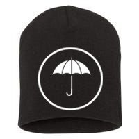 Umbrella Simple Emblem Short Acrylic Beanie