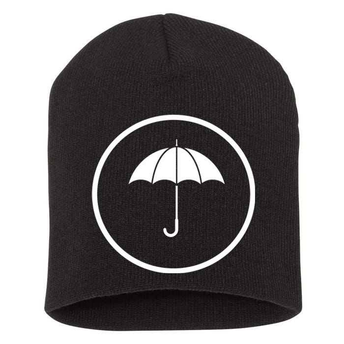 Umbrella Simple Emblem Short Acrylic Beanie