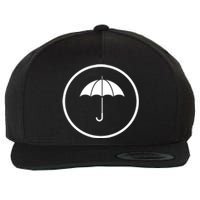 Umbrella Simple Emblem Wool Snapback Cap