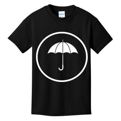 Umbrella Simple Emblem Kids T-Shirt