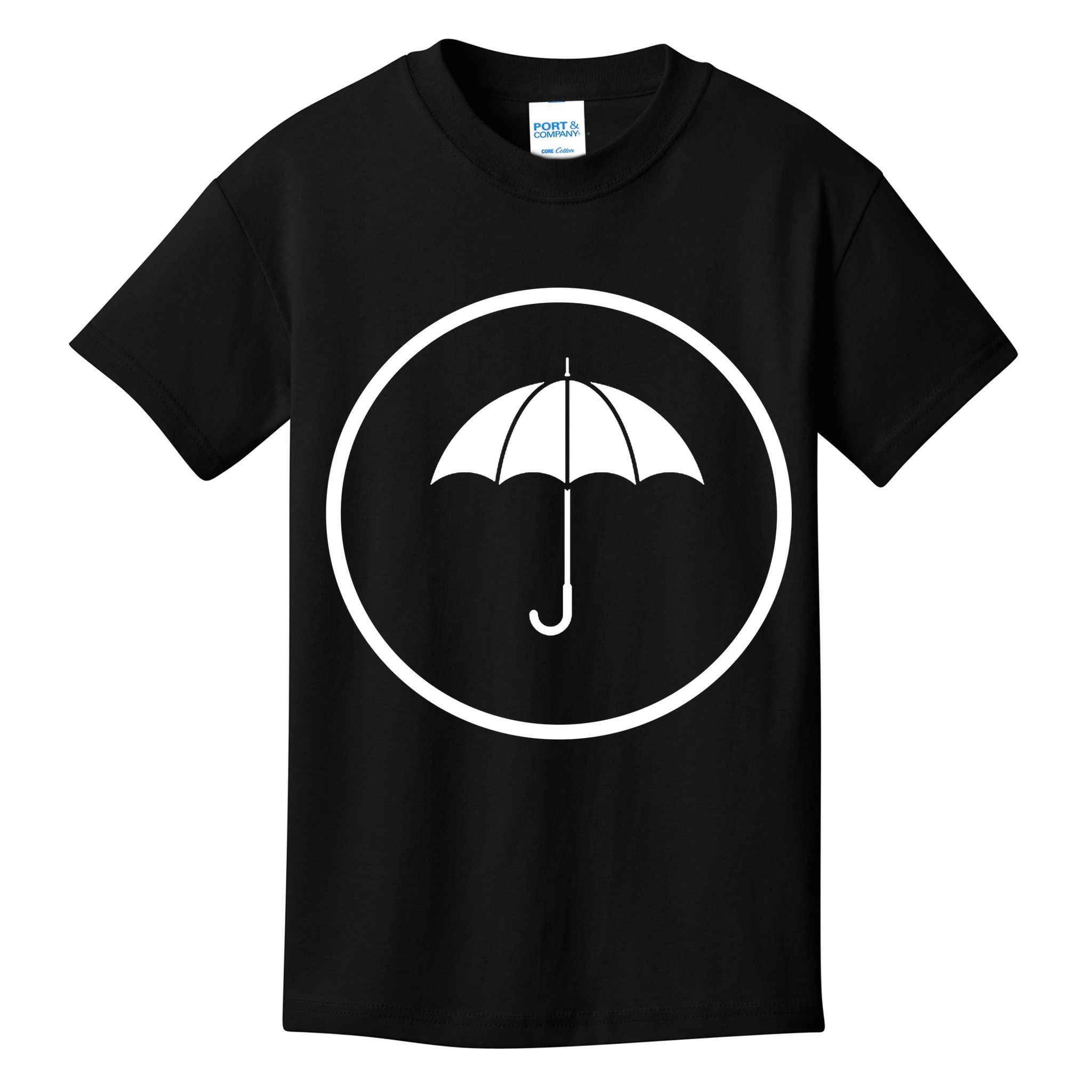 Umbrella Simple Emblem Kids T-Shirt
