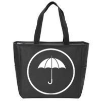 Umbrella Simple Emblem Zip Tote Bag