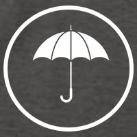 Umbrella Simple Emblem Vector Backpack