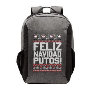 Ugly Mexican Christmas Feliz Navidad Putos Funny Gift Vector Backpack