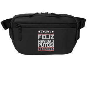 Ugly Mexican Christmas Feliz Navidad Putos Funny Gift Crossbody Pack