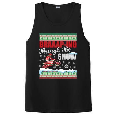 Ugly Motocross Christmas Braaap Through The Snow PosiCharge Competitor Tank