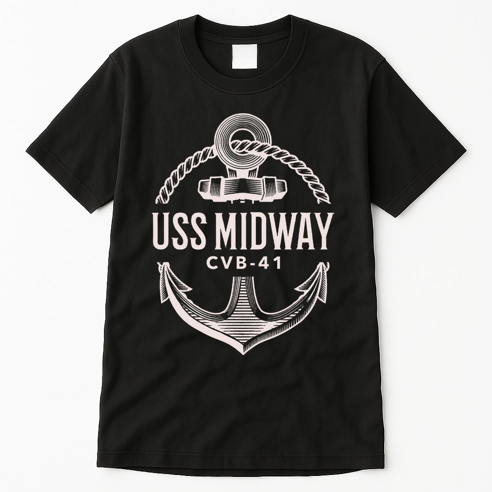 Uss Midway Cvb41 Aircraft Carrier Uss Midway Tall T-Shirt