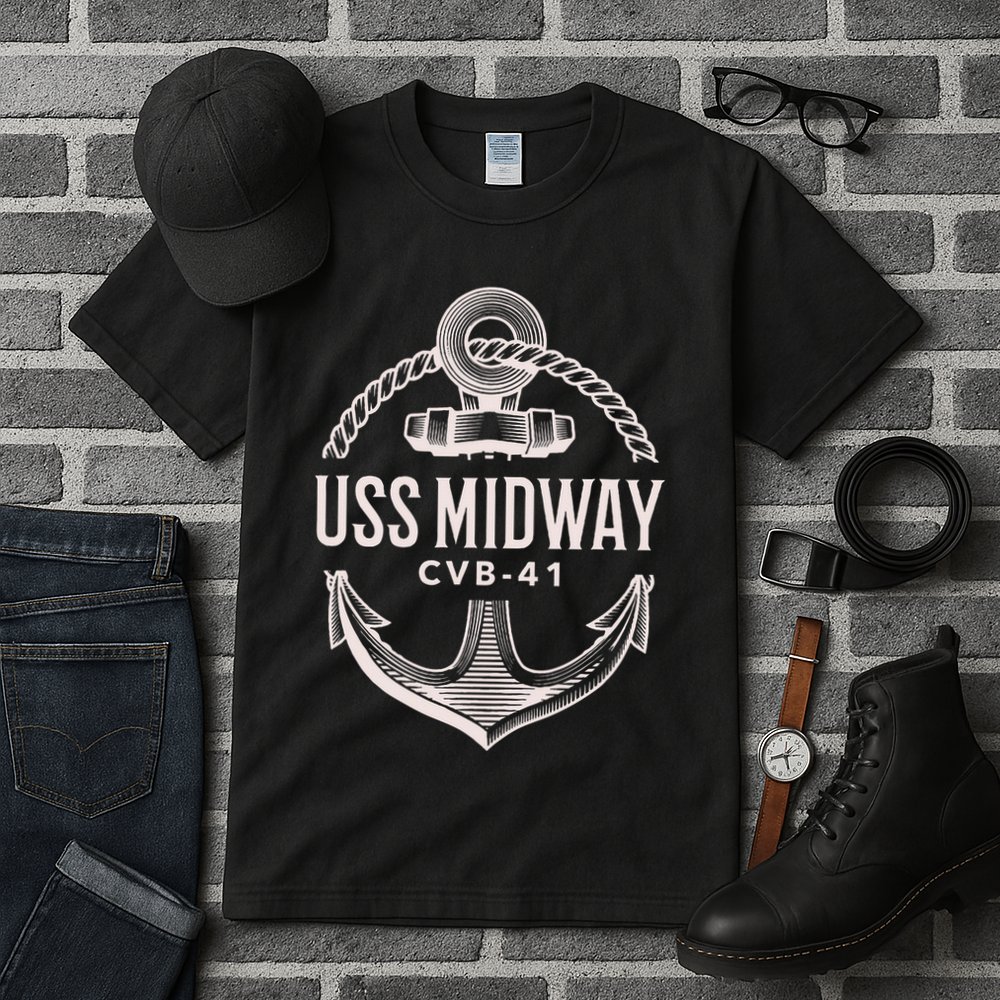 Uss Midway Cvb41 Aircraft Carrier Uss Midway Tall T-Shirt
