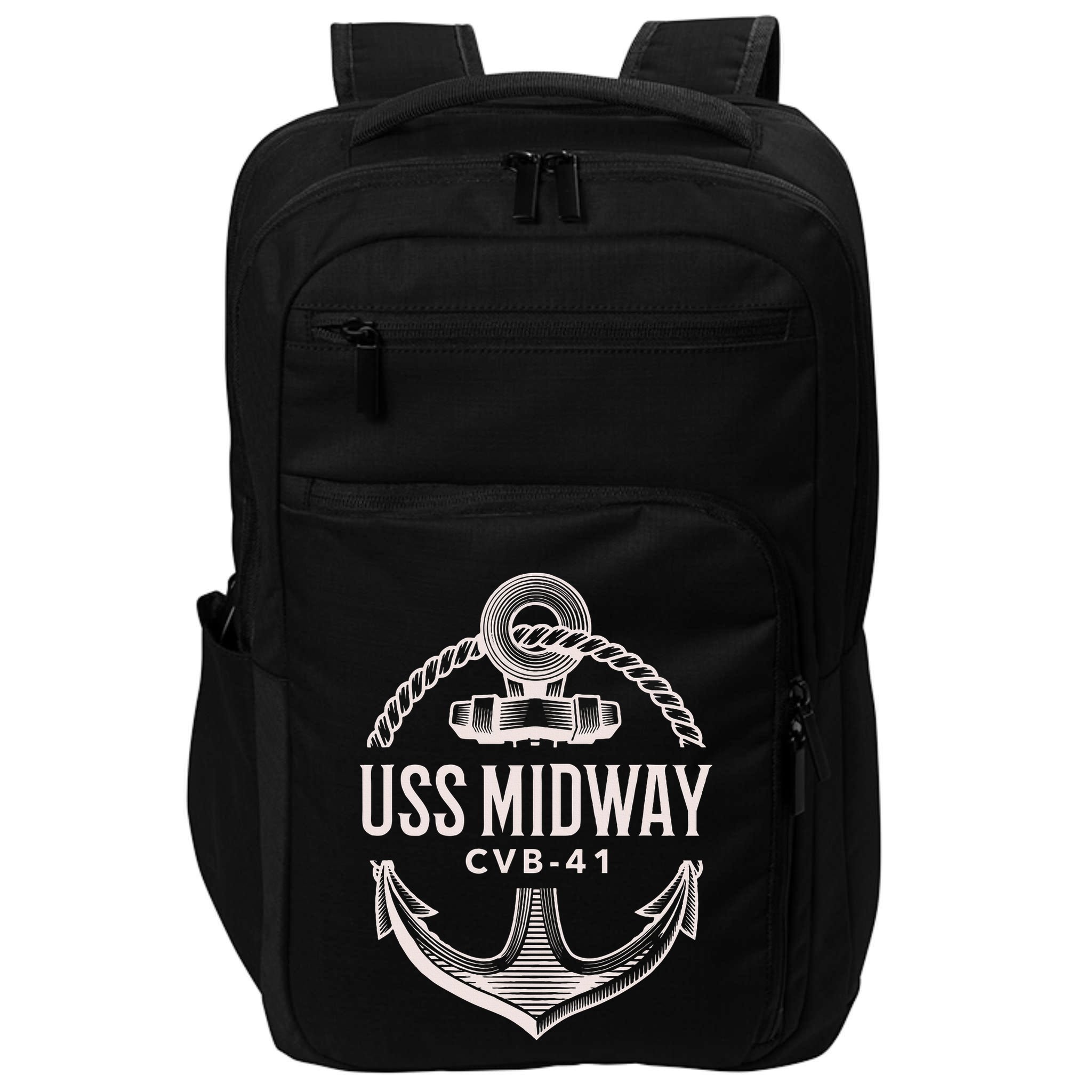 Uss Midway Cvb41 Aircraft Carrier Uss Midway Impact Tech Backpack