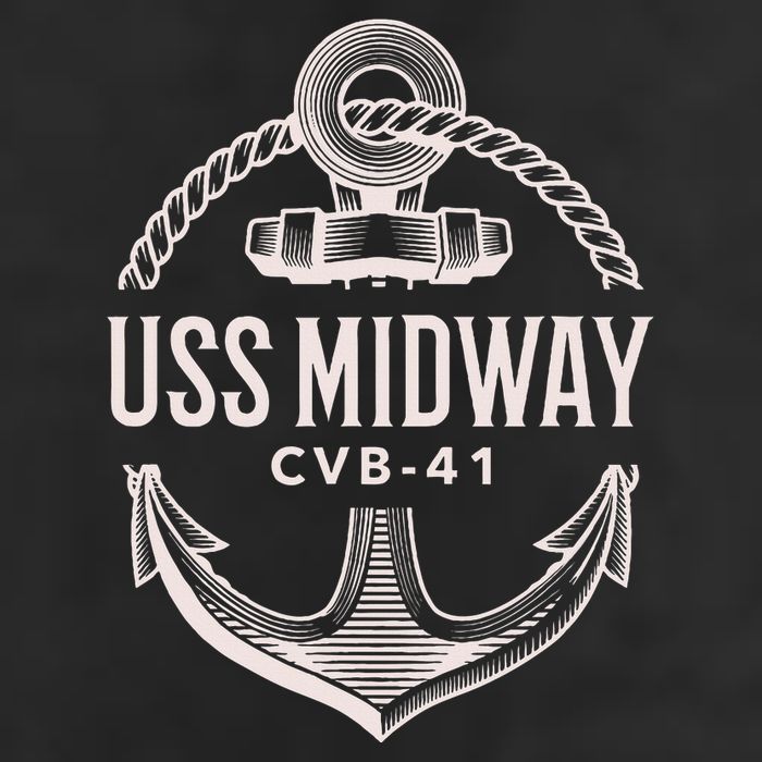 Uss Midway Cvb41 Aircraft Carrier Uss Midway 25L Jumbo Tote