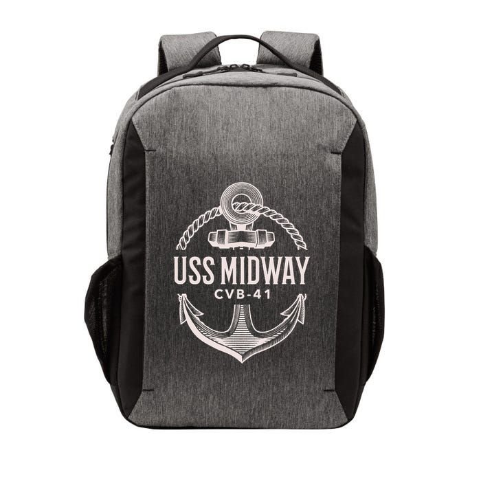 Uss Midway Cvb41 Aircraft Carrier Uss Midway Vector Backpack