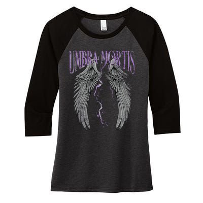 Umbra Mortis Crescent City Ruhn Danaan Women's Tri-Blend 3/4-Sleeve Raglan Shirt