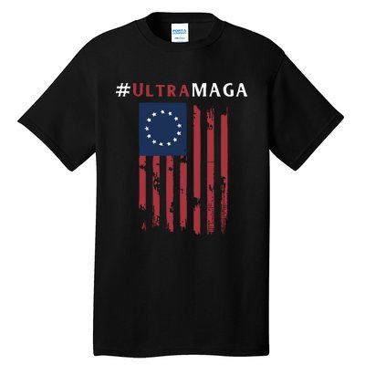 Ultra MAGA Conservative Anti Biden Republican Tall T-Shirt