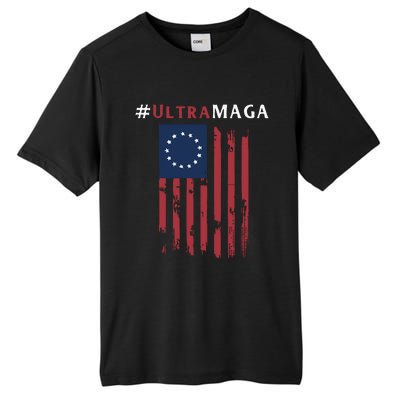 Ultra MAGA Conservative Anti Biden Republican Tall Fusion ChromaSoft Performance T-Shirt