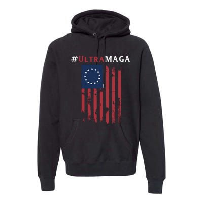 Ultra MAGA Conservative Anti Biden Republican Premium Hoodie