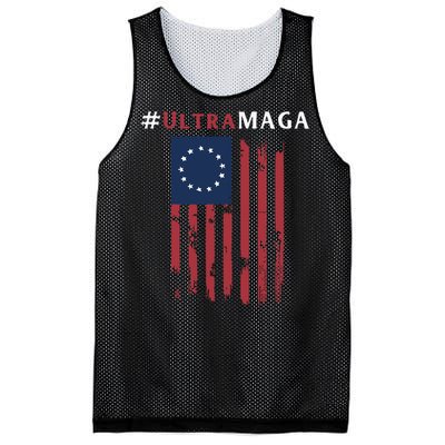 Ultra MAGA Conservative Anti Biden Republican Mesh Reversible Basketball Jersey Tank