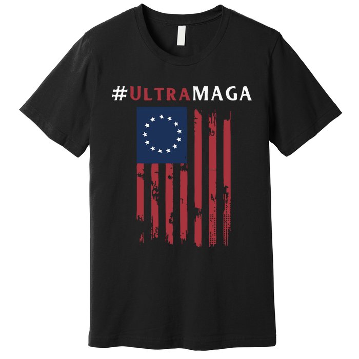 Ultra MAGA Conservative Anti Biden Republican Premium T-Shirt